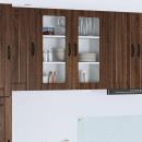 ARDEBO.de - Küchenhängeschrank mit Regal Braun Eichen-Optik 80 x 31 x 80 cm