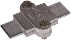 ARDEBO.de Dehn VTK FL30 TGTZN Verbindungs-/Trennklemme, zweiteilig für zwei Flachleiter, Fl 30mm, TG/tZn (455000)