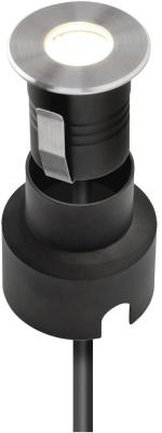 ARDEBO.de EVN LED Bodeneinbau, rund, EDS / alu, IP67, 12V/DC, 1,5W, 3000K, 62lm, Edelstahl Aluminium (P6721502)