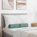 ARDEBO.de - Bolsterkissen 2 pcs Meergrün Ø 15 x 40 cm Cordstoff