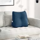 ARDEBO.de - Rücken Kissen Blau 45 x 24 x 50 cm Stoff