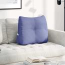 ARDEBO.de - Rücken Kissen Jeans blau 60 x 24 x 50 cm Stoff