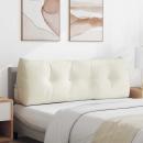 ARDEBO.de - Rücken Kissen Creme 140 x 24 x 50 cm Samt