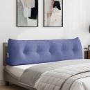 ARDEBO.de - Rücken Kissen Jeans blau 160 x 24 x 50 cm Stoff