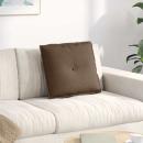 ARDEBO.de - Rücken Kissen Braun 50 x 19 x 45 cm Stoff