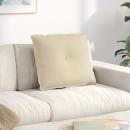 ARDEBO.de - Rücken Kissen Creme 60 x 19 x 50 cm Stoff