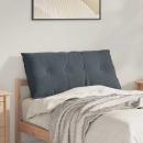 ARDEBO.de - Rücken Kissen Dunkelgrau 100 x 50 cm Cordstoff