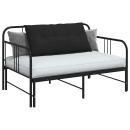 Rücken Kissen Schwarz 100 x 50 cm Mikrofaserstoff