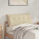 ARDEBO.de - Rücken Kissen Creme 100 x 50 cm Mikrofaserstoff