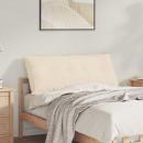 ARDEBO.de - Rücken Kissen Beige 120 x 50 cm Mikrofaserstoff