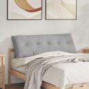 ARDEBO.de - Rücken Kissen Wolkengrau 140 x 19 x 50 cm Stoff