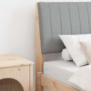 ARDEBO.de - Gepolstertes Kopfteil Hellgrau 80 cm Massives Kiefernholz