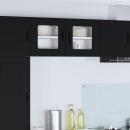 ARDEBO.de - Küchenhängeschrank 2 pcs Schwarz 40 x 31 x 40 cm Holzwerkstoff