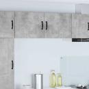 ARDEBO.de - Küchenhängeschrank mit Regal 2 pcs Beton Grau 50 x 31 x 40 cm