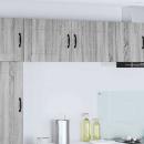 ARDEBO.de - Küchenhängeschrank mit Tür 2 pcs Graues Sonoma 50 x 31 x 40 cm