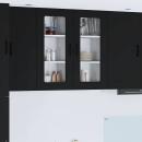 ARDEBO.de - Küchenhängeschrank Schwarz 40 x 31 x 80 cm Holzwerkstoff