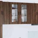 ARDEBO.de - Küchenhängeschrank 2 pcs Braun Eichen-Optik 40 x 31 x 80 cm