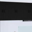 ARDEBO.de - Küchenhängeschrank 2 pcs Schwarz 30 x 31 x 80 cm Holzwerkstoff