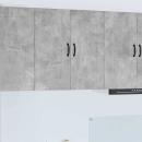 ARDEBO.de - Küchenhängeschrank Beton Grau 80 x 31 x 80 cm Holzwerkstoff