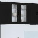 ARDEBO.de - Küchenhängeschrank Schwarz 80 x 31 x 80 cm Holzwerkstoff