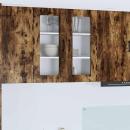 ARDEBO.de - Küchenhängeschrank mit Regal Geräucherte Eiche 80 x 31 x 80 cm