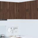 ARDEBO.de - Küchenhängeschrank mit Regal Braun Eichen-Optik 57 x 57 x 80 cm