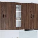 ARDEBO.de - Küchenhängeschrank mit Tür Braun Eichen-Optik 40 x 31 x 100 cm