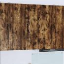 ARDEBO.de - Küchenhängeschrank mit Regal Geräucherte Eiche 30 x 31 x 100 cm