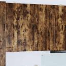 ARDEBO.de - Küchenhängeschrank mit Regal Geräucherte Eiche 80 x 31 x 100 cm