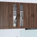 ARDEBO.de - Küchenhängeschrank mit Tür Braun Eichen-Optik 60 x 31 x 100 cm