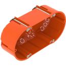 ARDEBO.de OBO Bettermann HG 47-DV Hohlwand-Gerätedose, doppelte Ausführung, 142x71mm, orange (2003822)