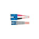 ARDEBO.de Telegärtner LWL Adapterkabel 2x E9/125, OS2, 1x SC Duplex, 1x LC Duplex, 1 m, blau (100012082)