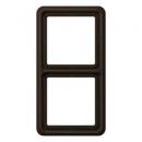 ARDEBO.de Rahmen 4fach, braun, JUNG CD584BR