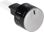 ARDEBO.de Bosch Siemens 00625918 Drehgriff, rund, versenkbar, Kochen, 2kreis, edelstahlfarbig, Constructa