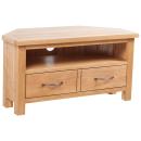 ARDEBO.de - TV-Schrank mit Schublade 88x42x46 cm Massivholz Eiche