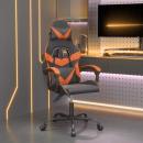 Gaming-Stuhl Schwarz und Orange Kunstleder