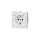 ARDEBO.de Elso 225304 Steckdose LED-Licht erhöhtem Berührungsschutz 16A Steckklemme, Fashion, reinweiß