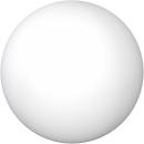 ARDEBO.de EVN Kugelleuchte, Ø: 60cm, IP55, E27, max. 40W, 1,8m Zuleitung mit Konturenstecker, inkl. Alu-Erdspieß, weiß (KA6001)