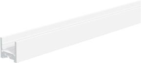EVN U-Profil, flach, Aluminium-Profil, 200cm, weiß pulverbeschichtet (APFW200)