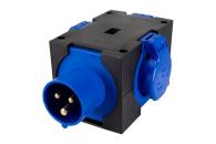ARDEBO.de - CEE-Kompakt-Verteiler CEE-Stecker, 16A, 3-pol.