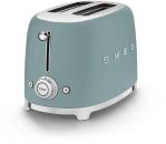 Smeg TSF01EGMEU 50"s Style Toaster, 950 W, 2-Schlitze, 6 Röststufen, emerald green matt