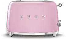 Smeg TSF01PKEU 50"s Style Toaster, 950W, 2-Schlitze, 6 Röststufen, cadillac pink