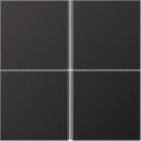 ARDEBO.de Jung AL 2404 TSA D Tastensatz komplett 4fach, dark (lackiertes Aluminium)
