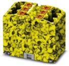 Phoenix Contact PTFIX 6X2,5-FE Verteilerblock, Grundklemme, Push-in, 6-Polig, gelb