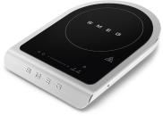 Smeg PIC01WHMEU Portables Tisch-Induktionskochfeld, 2100W, Touch Control-Display, 9 Leistungsstufen + Booster, weiß-matt