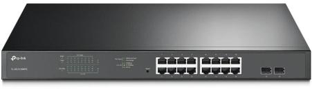 TP-Link 16-Port-Gigabit-Easy-Smart-PoE+-Switch mit 2 SFP-Slots (TL-SG1218MPE)