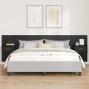 Kopfteil mit Nachttischen 3 pcs Schwarz Eichen-Optik