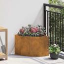 Eckpflanzer Rostig 45 x 45 x 35 cm Wetterfeststahl