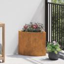 Eckpflanzer Rostig 30 x 30 x 35 cm Wetterfeststahl