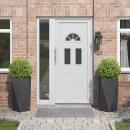 Pflanzkübel 2 pcs Schwarz 40 x 40 x 75 cm Stahl